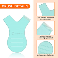 Nouvelle brosse à cils en Y, mini-outil de lifting, personnalisable avec votre logo, outils pour cils en plastique recyclables, brosse en Y