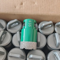 6mm-150mm corona M14 rosca broca de núcleo de diamante soldado al vacío para mármol piedra porcelana cerámica azulejos agujero Sierra cortador