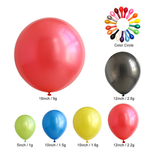 Ballons en latex nacrés métalliques de haute qualité en gros, 5/10/12/18 pouces, pour décorations de fête, célébrations d'anniversaire, gonflables à l'hélium ou à l'air - Product Image 2