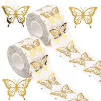 Autocollants adhésifs amovibles personnalisés de haute qualité, étiquettes cadeaux de fêtes, autocollants artistiques, autocollants décoratifs