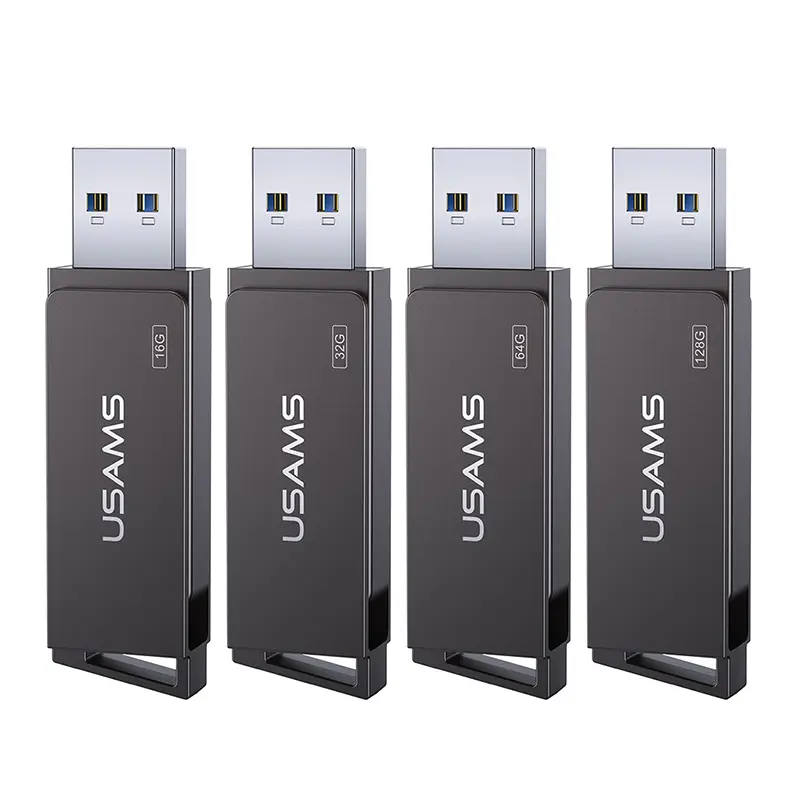 USAMS US-ZB197 mini USB3.0 128GB super grande capacità flash drive usb Anti-statica Rotativo Ad Alta Velocità