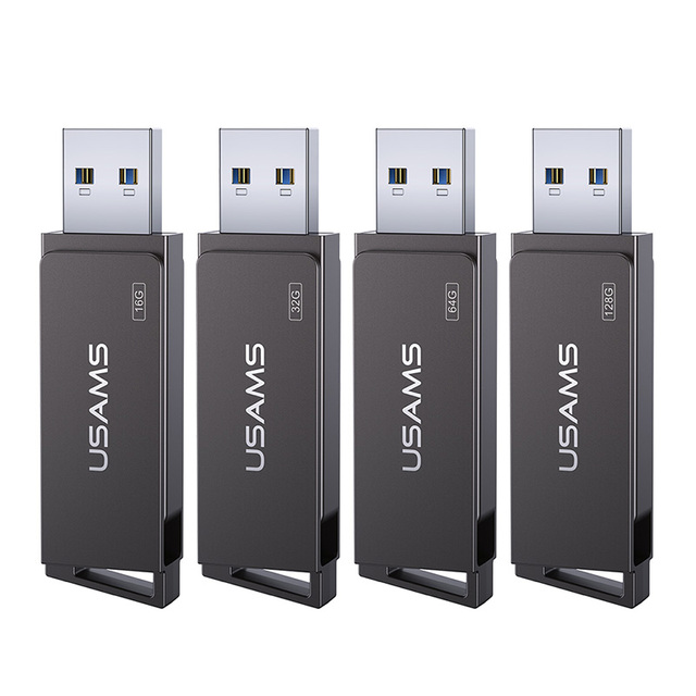 USAMS US-ZB197 Mini USB3.0 128GB Super Big Capacity Flash Usb Drive Anti-static Rotatable High Speed