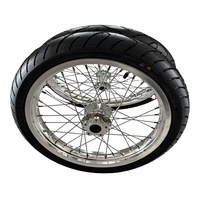 Kit de roues Supermoto Sur-Ron Light Bee X 17 pouces 17x2.15 en aluminium CNC haute performance, couleur argent, pour moto électrique tout-terrain
