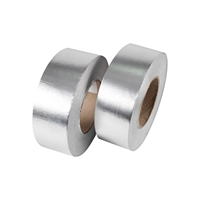 Ruban adhésif en aluminium argenté ignifuge sur mesure pour l'isolation thermique et l'étanchéité des conduits de sécheuse, d'extraction et de climatisation