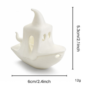 Porte-clés pendentif <span class=keywords><strong>bateau</strong></span> fantôme imprimé en 3D, décoration artisanale pour l'ambiance d'Halloween, cadeau - Product Image 6