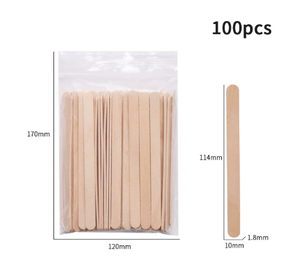 Espátula de madera desechable multiusos para cera, aplicador de maquillaje para cejas y rostro, depresor de lengua, herramienta de depilación al por mayor - Product Image 4