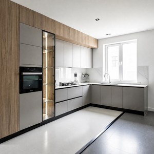 Vente directe d'usine : armoire de cuisine avec plan de travail en marbre, armoire de cuisine pratique en gros avec comptoir en marbre - Product Image 2