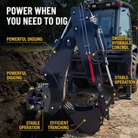Chargeuse sur pneus 4x4 compacte et polyvalente de haute qualité, chargeuse-pelleteuse robuste avec moteur excellent, prix compétitif pour la construction