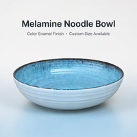 Ensemble de bols à pâtes et salades en céramique polie moderne KitchenTour, 6 et 8 pouces, compatibles micro-ondes et lave-vaisselle, couleurs variées pour les fêtes