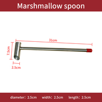 Sendok Gula Stainless Steel Merek JIEYI untuk Makanan Marshmallow, Suku Cadang Alat, dengan Garansi 6 Bulan