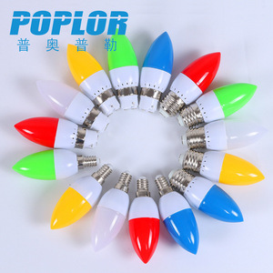 Poplor Led <b>Candle</b> Light Bulbs 3W Color Changing E27 Base For Christmas Home Decoration - Product Image 1