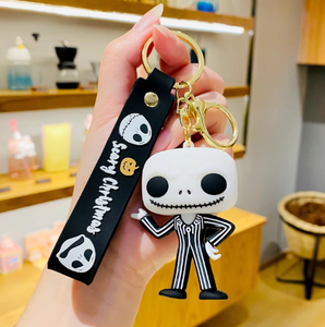 Terreur série 3D PVC porte-clés fantôme enfant poupée de mariée Clown retour âme voiture pendentif - Product Image 5