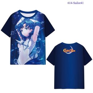 42 Designs Sailor Moon Tsukino Usagi Hino Rei Makoto Camiseta de Seda de Leche para Mujer, Camisetas de Anime para Hombre y Niños - Product Image 5