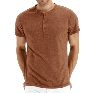 T-shirt d'été coupe ajustée pour hommes avec logo personnalisé T-shirt européen et américain à manches courtes en polyester/coton en gros - Product Image 5