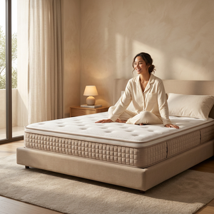 Affordable Custom King Size Flocking Mattress with High-Quality Polyester Fabric for Bedroom - Product Image 2