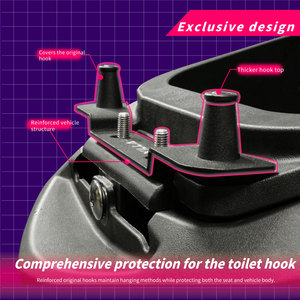 Venta caliente Modificaciones de motocicleta Xilla Black Reforzado Motocicleta Debajo del asiento Gancho para Sym Drg2 - Product Image 5