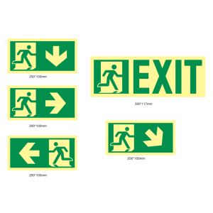 Dấu hiệu thoát hiểm phát sáng phát sáng trong bóng tối dấu hiệu an toàn - Product Image 6