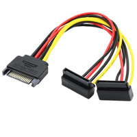 Cantell 2 en 1 SATA 15 PIN macho a Sata 15 pin hembra Y divisor SATA cable de alimentación