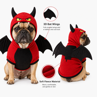 Vente en gros de costumes pour animaux de compagnie 3D en polaire douce et tricot, mignons, pour Halloween, Noël, avec capuche, drôles, pour chiens et chats, pour fêtes costumées