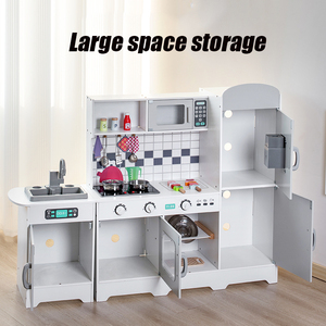 Grande <span class=keywords><strong>Cucina</strong></span> Giocattolo di Lusso con Luci e Suoni, Set con Frigorifero, Giocattoli in <span class=keywords><strong>Legno</strong></span> per Bambini - Product Image 6