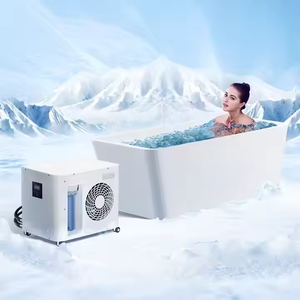 Băng bồn tắm lạnh Plunge bồn tắm freestanding Acrylic ngâm bồn tắm với drainer cho phục hồi vận động viên 1HP nước lạnh Plunge Máy làm lạnh - Product Image 1