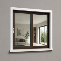 SERIE MINIMALISM Ventanas Ultra Estrechas de Doble Vidrio con Perfil de Aleación de Aluminio, Certificación CE, con Mosquitera para Hogares