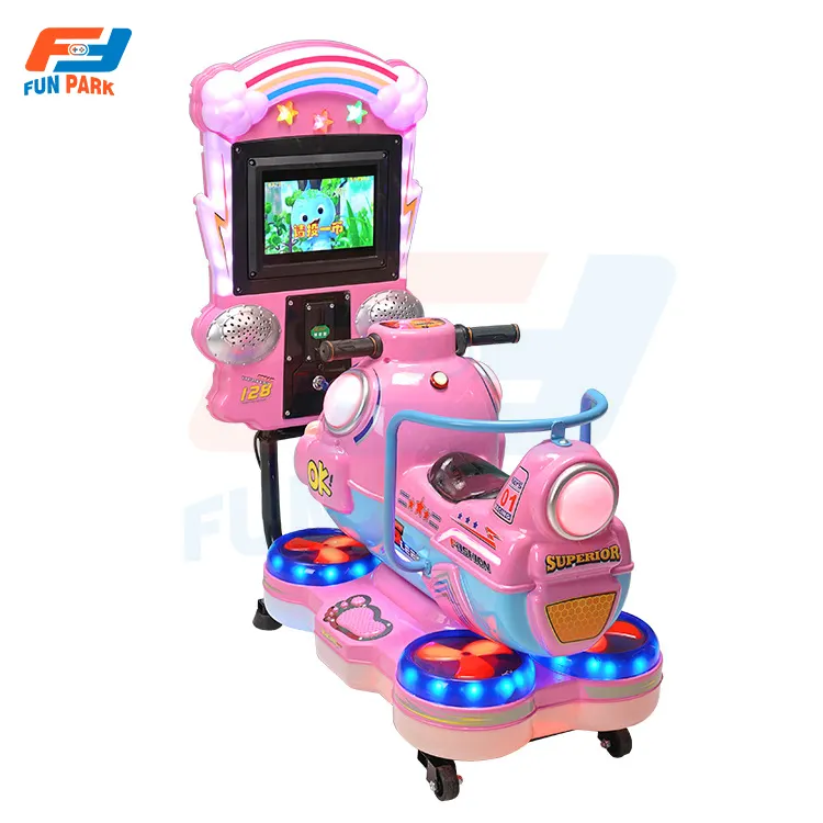 फैक्टरी थोक बच्चों के खेल मशीन वीडियो स्विंग सवारी खेल सिक्का संचालित खेल मशीन बिक्री के लिए