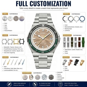 Premium Private Label Men Mechanical Watch Manufacturer Custom Logo Stainless Steel NH35 Automatic Watch Japan Super Luminous - Product Image 2