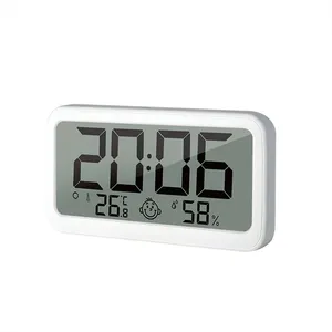 Bluetoothスマート温度計屋内屋外湿度計温度計時計付き気象台YZ6047B