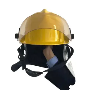 Casco de estilo americano para bomberos de rescate, con correa para la barbilla, de calidad
