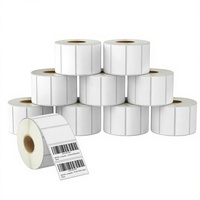 Étiquettes d'expédition autocollantes thermiques directes 4x6 imperméables résistantes aux UV en rouleaux perforés - Compatibles avec les imprimantes Rollo Zebra Munbyn