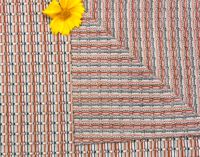Tela de punto tricot infantil con diseño de espiga jacquard de doble cara, jersey elástico de peso medio para ropa escolar de niños y niñas