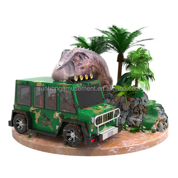 Shunhong New Style Jurassic Park Movie And Sound Amusement Ride Eye-catching Appearance Jurassic Swinger