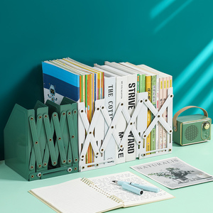 Có thể điều chỉnh kim loại kệ sách và khả năng mở rộng cuốn sách đứng cho văn phòng bàn dễ dàng truy cập bookends - Product Image 1