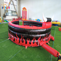 Vente 2025 : Machine de taureau mécanique gonflable personnalisée, vente directe, tapis de rodéo gonflable, location de château gonflable pour entreprise
