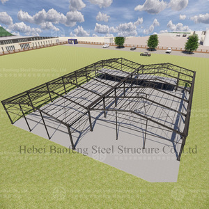 Bâtiment d'entrepôt en structure acier Baofeng 10m x 20m, construction rapide pour centres logistiques - Product Image 4