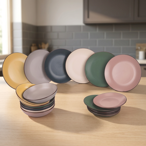Set di Stoviglie in Gres Paris Sibilla da 18 Pezzi - Adatto per Microonde e Lavastoviglie, Pronto per le Feste - Product Image 3