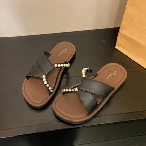 Sandales plates à bride cheville pour femme, style été, polyvalentes, avec talon asymétrique, idéales pour la plage, les dunes et les activités de plein air - Product Image 2