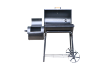 Chariot avec deux grilles de cuisson au charbon de bois pour barbecue