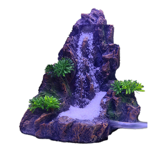 2025 Hot Selling Plastic Drakenrots Waterval Zandrots voor Vis <span class=keywords><strong>Aquarium</strong></span> in Woonkamer met Eén Pak Wit Zand 220V - Product Image 1