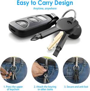 أدوات متعددة الاستخدامات 4 في 1 للرجال على شكل مفك براغي مع سلسلة مفاتيح، هدايا عيد الميلاد للأب والزوج والأصدقاء - Product Image 3