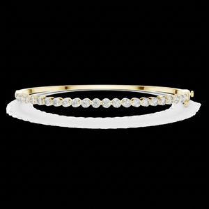 Bracelet unisexe élégant et tendance en argent sterling 925 plaqué or avec diamant de laboratoire de 2 mm, design de fermoir élégant, certifié IGI, fait main - Product Image 1