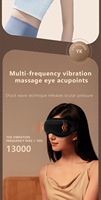 Mascarilla de Ojos Inteligente Ykang YK-2211 con Funciones de Calor, Vibración y Compresa Fría, Batería de 600 mAh, Ultraligera, USB Tipo-C