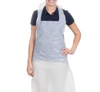 Jetable PE 70x110CM Bleu/Protecteur Blanc Sécurité Tablier En Plastique Rouleau Dentaire Imperméable Tablier Sans Manches