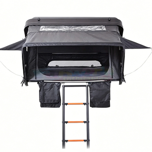Aluminum Hard Shell Roof Top Tent For <b>Car</b> Roof Tent Outdoor Camping Waterproof Vehicle Carbon Fiber Rooftop Tent With Ladder - Product Image 1