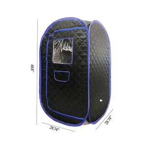 Moderno Mini portatile una persona Sauna a vapore elettrico a vapore bagnato Design pieghevole per uso domestico acrilico - Product Image 3