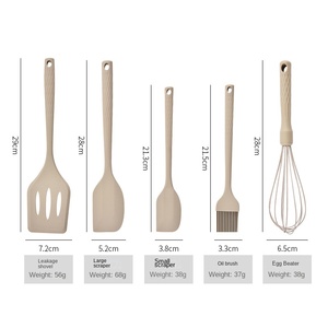 Juego de Utensilios de Cocina de Silicona Explosions de 21 Piezas, Cuchara Medidora, Batidor de Huevos, Espátula, Espátula para Carne, <span class=keywords><strong>Rectangular</strong></span>, Colorido - Product Image 3