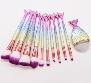 Set <span class=keywords><strong>trucco</strong></span> <span class=keywords><strong>sirena</strong></span> fondotinta coloratissimo Eyeliner per sopracciglia Blush correttore cosmetico capelli sintetici viso <span class=keywords><strong>trucco</strong></span> occhi - Product Image 4