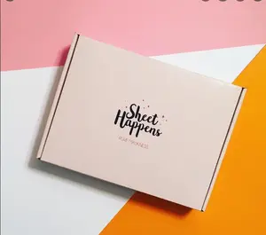 Kraft kağıt giyim ambalaj renk kutusu özel hediye ambalaj kutusu ekspres ulaşım uçak kutusu logo yazdırabilirsiniz