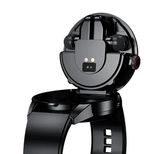 2024 nuovo smartwatch Wireless 2 In 1 con auricolari girevoli per messaggio di chiamata con auricolare e smartwatch multi sport TWS